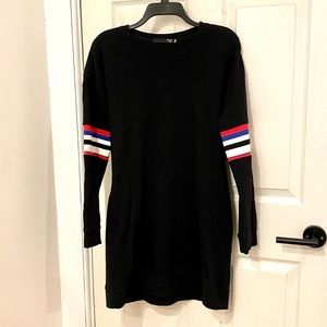Sweatshirt dress with pockets